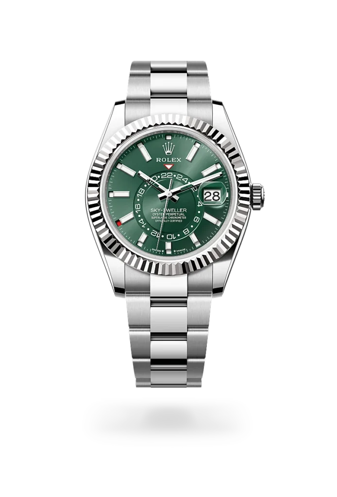 rolex Sky-Dweller in White Rolesor - combination of Oystersteel and white gold, M336934-0001 - GASSER
